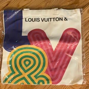 Louis Vuitton Graphic Tote with Pink, Blue, and Green